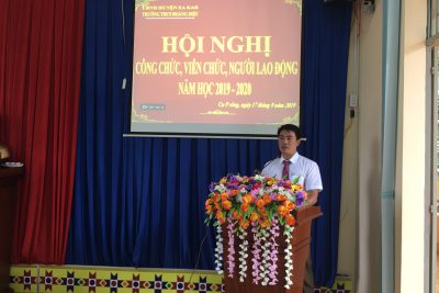 HỘI NGHỊ CÔNG CHỨC, VIÊN CHỨC, NGƯỜI LAO ĐỘNG NĂM HỌC 2019-2020