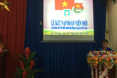 LỄ KẾT NẠP ĐOÀN VIÊN MỚI NĂM HỌC 2019-2020