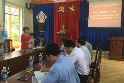 SỞ GD&ĐT TỈNH ĐẮK LẮK KIỂM TRA KỸ THUẬT TRƯỜNG THCS ĐẠT CHUẨN QUỐC GIA