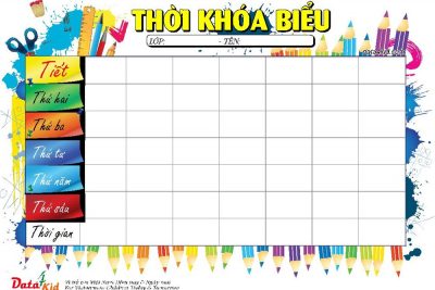 THỜI KHÓA BIỂU ÁP DỤNG 18/09/2017