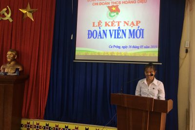 LỄ KẾT NẠP ĐOÀN VIÊN HỌC SINH NĂM HỌC 2018-2019